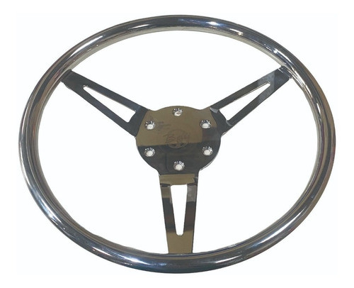 Volante Timon De Acero Inoxidable Para 6 Tornillos - Nautica 0