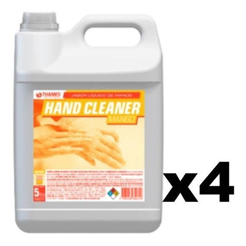 Jabón Líquido Para Manos 5 Lts. Mango Hand Cleaner X4 1