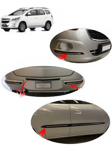 Spin Protector De Paragolpes Con Cromo Kenny Molduras 0