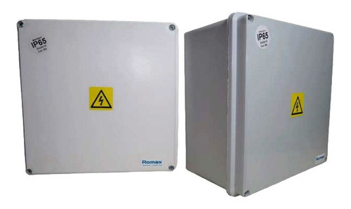 Caja Estanca Pase Exterior Plástica 20x20x10 Romax Pack X 3 0