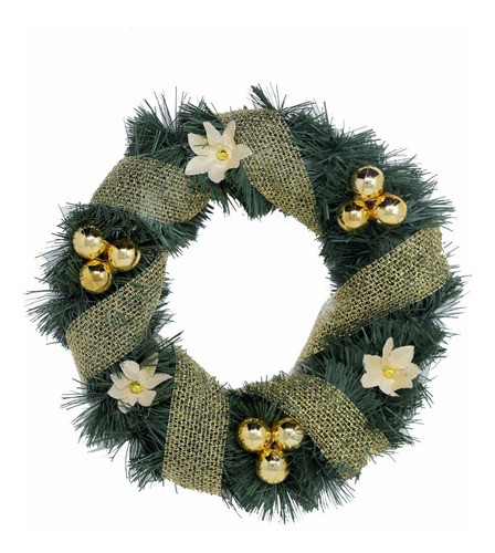 Corona Navidad 30 Cm Decorada #673 0