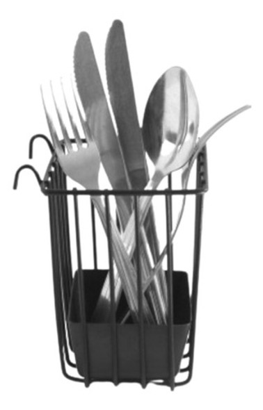 Cubiertero Chico P/ Escurreplatos Colgar Soldart Negro 1