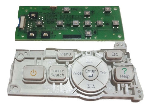 Placa Repuesto Teclado Botonera Epson S12 X12 Blanco Todelec 0