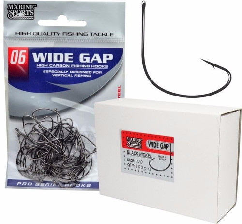 Para Variada Anzuelos Marine Wide Gap 2/0 Por 40 Unidades 0