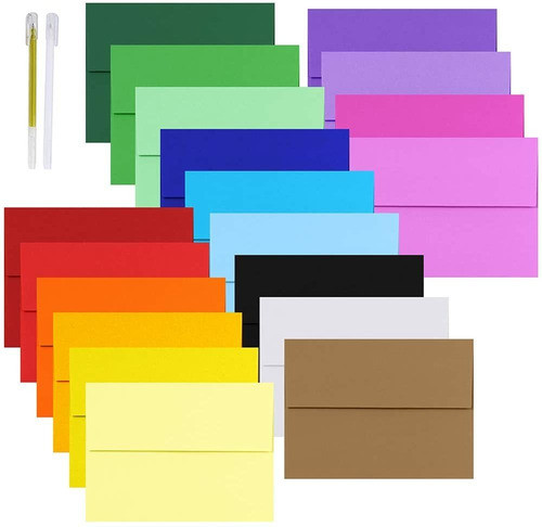 95 Sobres De Colores 17x12 Cm A6 0