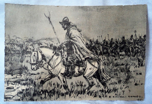 Postal Castells Capurro Gaucho Malon Costumbre 484 B3 0