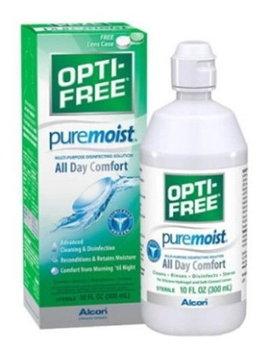 Opti Free Pure Moist Sol Multipropósito Lentes Blandas 300ml 0