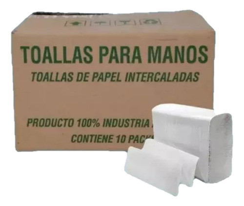 Toallas Intercaladas Blancas Pack 10 Cajas Economico Envios 0