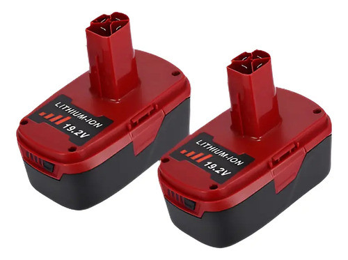 2 Pack De Batería De Ion De Litio De 19,2 V 4.0ah Para Craft 0
