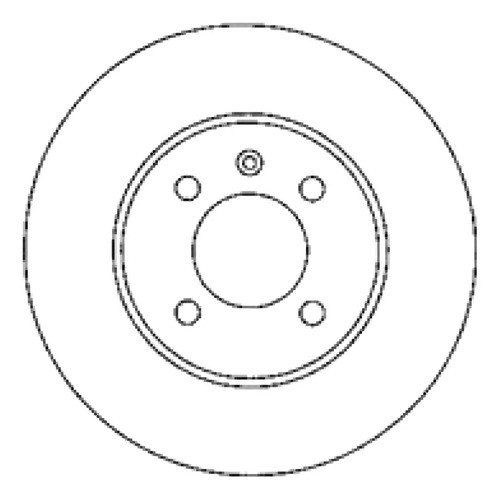 Disco Freno Delantero (256mm) Vw Santana 87-91 0