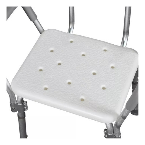 Silla De Aluminio Para Ducha Ajustable Resistente 150kg 1