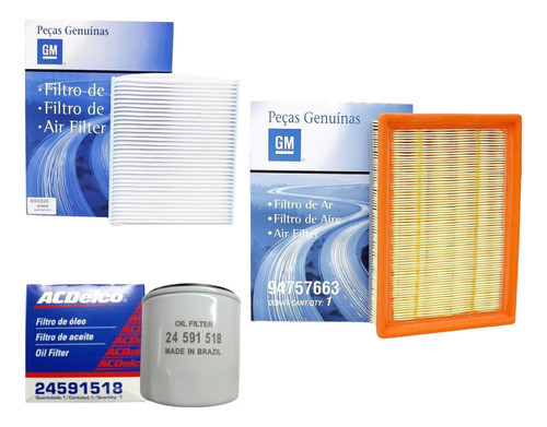 Kit Filtros Chevrolet Onix / Prisma 0