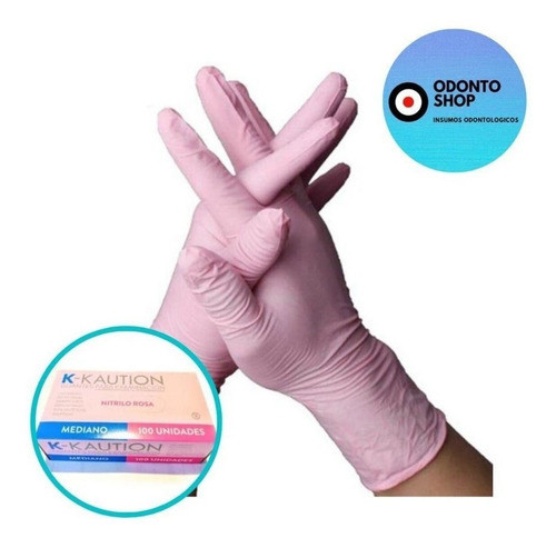 Guantes Nitrilo Rosa Descartables S 0
