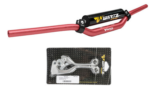Manubrio W3d Rojo + Manijas Yamaha Wrf 250 03-13 Wirtz 0
