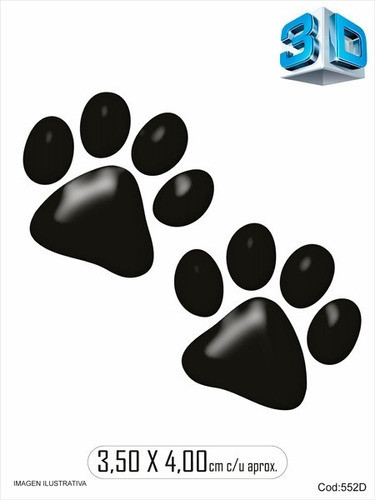 Calco Patitas Huellas Perro Gato Resinada Dome 0