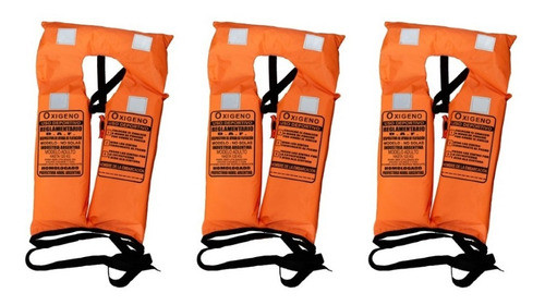 Tres 3 Chalecos Salvavidas Poncho Reglament + Envio Gratis 0