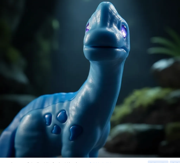 Jurassic World Blue Brachiosaurus Kinder Joy Toy 2025 – Collectible Mini Figure (Used)