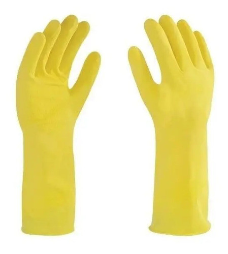 Guantes Pvc Amarillo Largo Pretul Antiderrapante - Ynter 0
