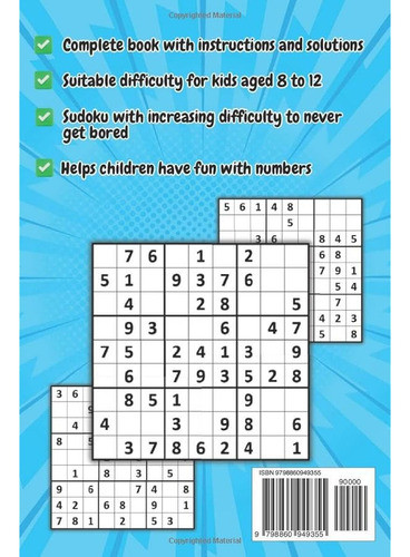 Sudoku For Kids Ages 8-12: Over 200 Fun Sudoku 1