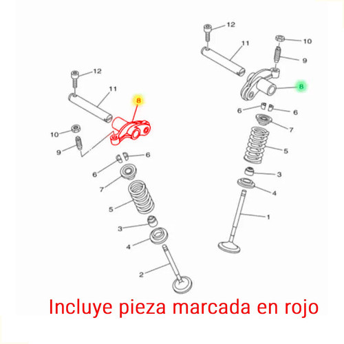 Balancin Admision Escape Yamaha Fz 16 2013-2014 1