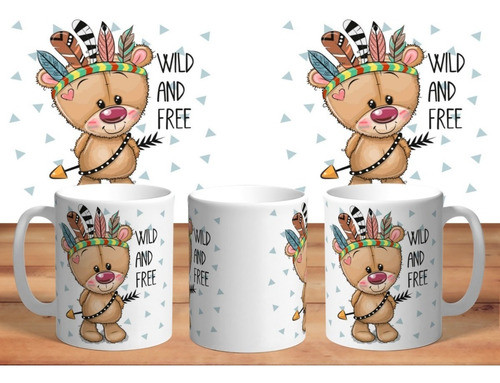Taza Personalizada De Plastico Animales Rupestres 1