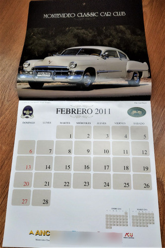 Montevideo Classic Car Club Almanaque 2011 Autos Vintage 1