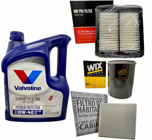 Kit Service Aceite Valvoline 10w40 + Filtros Honda Fit City 0