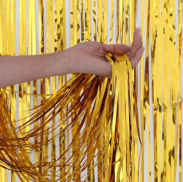 Cortina Metalizada Dorada 0