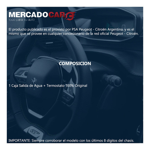 Caja Termostato Completa Original Peugeot 207 1.6 16v 2008 1