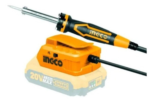 Soldador Lapiz Estaño 20v A Bateria Inalambrico 40w Ingco 1