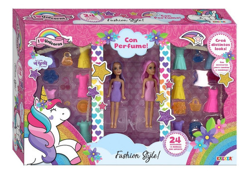 Muñecas Fashion Style I Love Unicorns Kreker Casa Valente 0