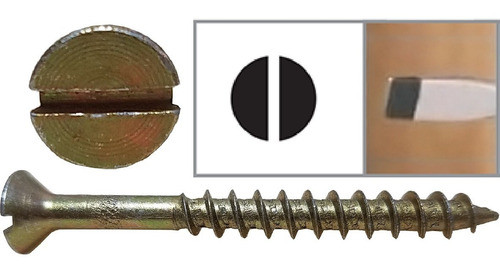 Pack 100 Tornillos Para Madera Avellanada Recta 23 6x25mm 0