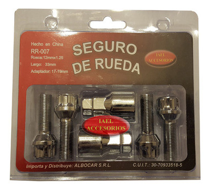 Seguro Rueda Antirobo 4 Bulones 7 Alfa Romeo 146 92/02 1