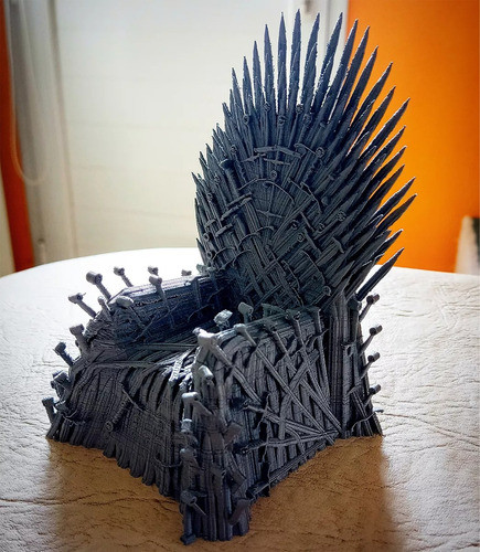 Figura Trono De Hierro Juego De Tronos Iron Throne Got 3d 1