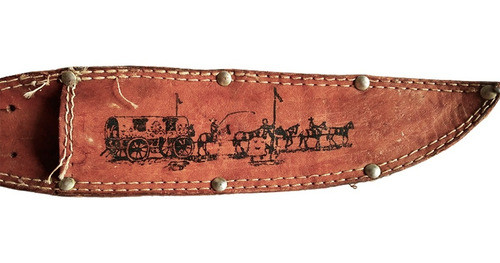 Antigua Vaina De Cuero Porta Cuchillo De Hasta 14 Cm De Hoja 1