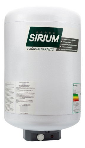 Calefon Sirium 40 Litros Acero - Sas 0