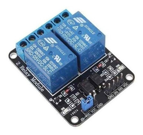 Modulo Rele Relay 2 Canales 5v Arduino 250v 10a 1