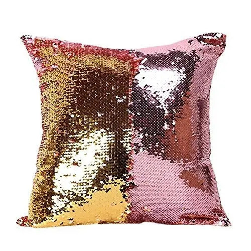 Fengheshun Reversible Sequins Sirena Fundas De Almohada 40ã 0