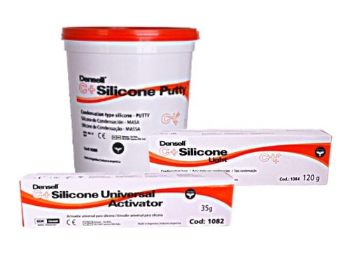 Kit Avio Silicona C+ Putty 1kg + Light + Activador Densell 0