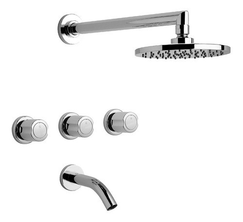 Grifería Fv Allegro Ducha Embutir Transferencia 103/15 Baño 0