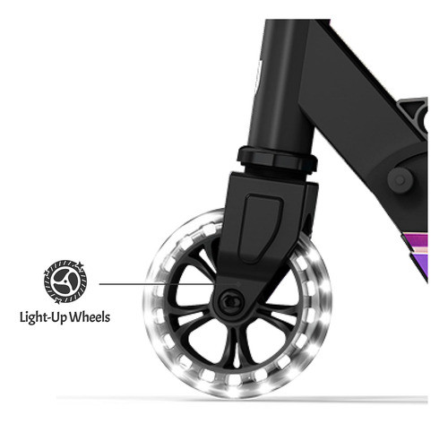 Patineta Plegable Para Niños Con Luces Rgb Iridiscente 1