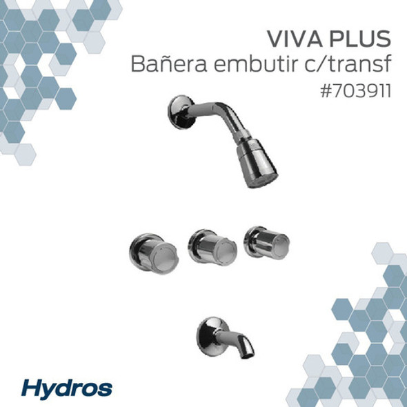 Grifería Ducha Embutir Hydros Viva Plus Transferencia 1