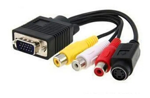 2 Pc Vga Svga A Tv Convertidor Av Cable Adaptador De S-video 0