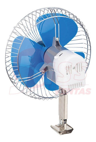 Ventilador Metálico 12v 8 Pulgadas Oscilante Auto Camioneta 1