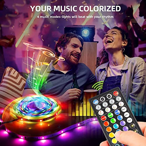 Tira De Luces Led Con Control Remoto - 32.8 Pies Dream Color 1
