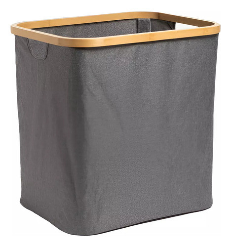 Cesto Para Ropa Sucia Baño Rectangular De Tela Plegable 40cm 0
