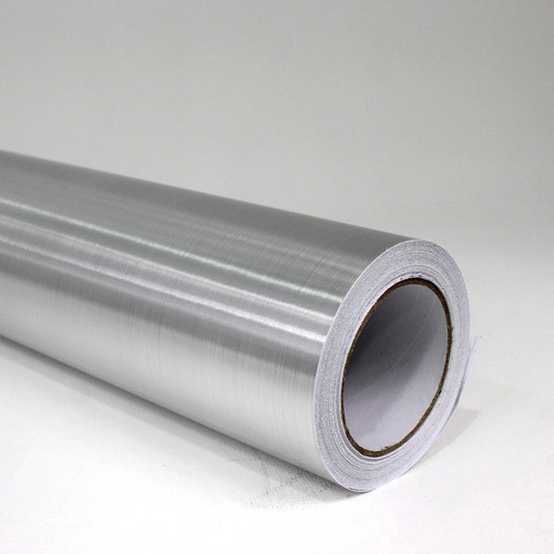 Vinilo Autoadhesivo Aluminio Cepillado Ancho 61cm 0