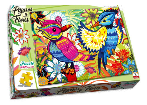 Puzzle Pajaros Y Flores 1000 Piezas Implas 602 Canalejas 0