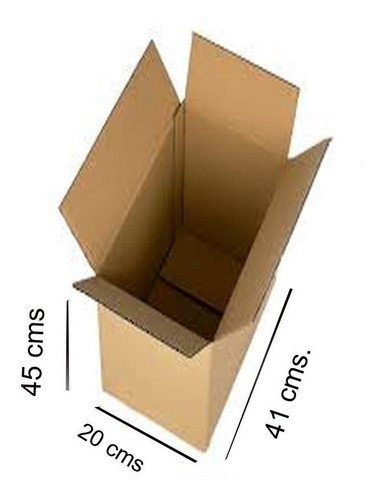 Caja De Carton Corrugado. 45x40x20 Pack De 25 Unidades 1