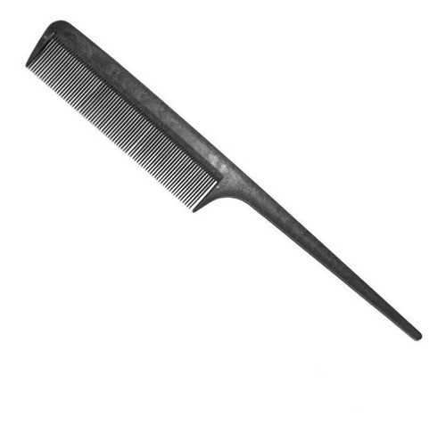 Peine De Cola Carbono Negro Peluquería Peinado 0
